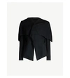 YOHJI YAMAMOTO FITTED CROPPED WOOL-BLEND JACKET