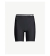 ADAM SELMAN SPORT FRENCH CUT HIGH-RISE STRETCH-JERSEY CYCLING SHORTS