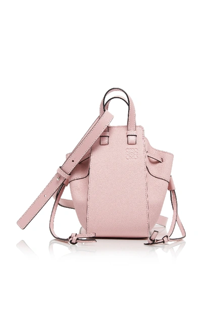 Loewe Hammock Mini Leather Shoulder Bag In Pink