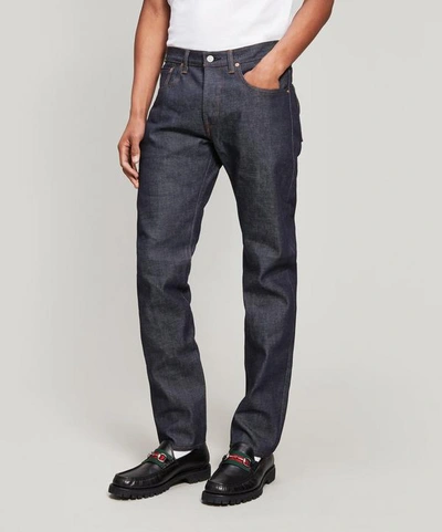 Edwin Modern Regular Tapered Raw Selvage Jeans In Brown