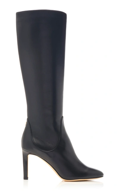 Jimmy Choo Tempe Knee-high Leather Boots In Black
