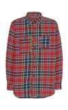 ENGINEERED GARMENTS CHECKED COTTON-FLANNEL SHIRT,729483