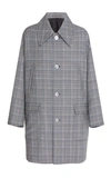 GIVENCHY CHECKED WOOL COAT,725965