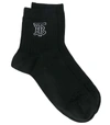 BURBERRY Knitted Intarsia Ribbed Ankle Socks