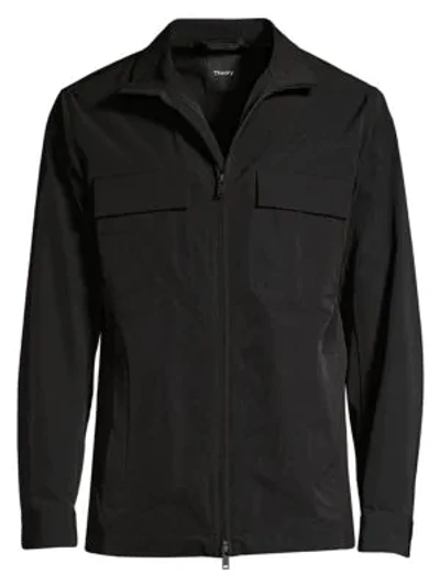Theory Everett Foundation Tech Regular Fit Jacket In Black