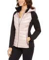 CALVIN KLEIN PERFORMANCE MIXED-MEDIA QUILTED JACKET