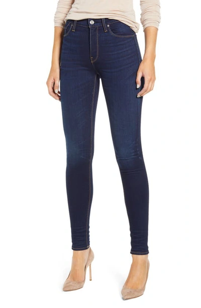 Hudson Barbara High-waist Super Skinny Ankle Jeans In Blue
