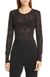 Rag & Bone Perry Floral Jacquard Pullover In Black