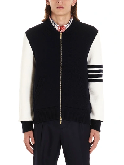 Thom Browne 4 Bar Bomber Jacket In Multicolor