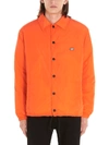 Msgm Overshirt Patch Jacket In Orange