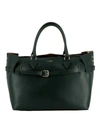 AVENUE 67 GREEN LEATHER TOTE,11068020