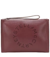 STELLA MCCARTNEY STELLA LOGO FAUX-LEATHER POUCH,P00423197