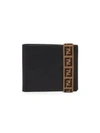 FENDI Grace Logo Strap Leather Bi-Fold Wallet