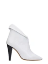 IRO HIGH HEELS ANKLE BOOTS IN WHITE LEATHER,11068691