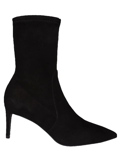 Stuart Weitzman Ankle Heeled Boots In Black