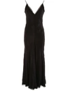Gabriela Hearst Bridget Silk-velvet Midi Dress In Black (black)