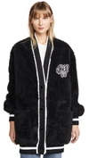 OFF-WHITE Faux Fur College Cardigan