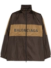 BALENCIAGA PRINTED LOGO WINDBREAKER JACKET