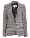 DEREK LAM 10 CROSBY Plaid Twill Blazer,060037056302