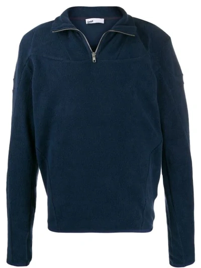 Gmbh Opening Ceremony Panelled Zip-up Pullover In Navy
