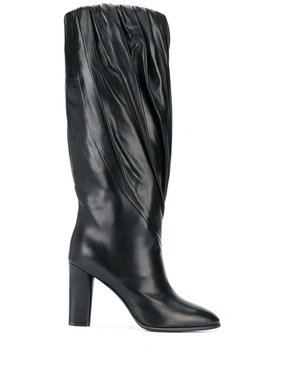 Givenchy Pleated Calf High Boots In New