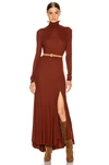 AG AG ADRIANO GOLDSCHMIED CHELS MAXI DRESS IN BROWN,AGF-WD28