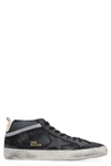 GOLDEN GOOSE MID-STAR HIGH-TOP LEATHER SNEAKERS,11066926