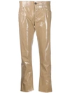 N°21 GLOSSY CROPPED TROUSERS