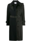 SACAI CONTRAST TRENCH COAT
