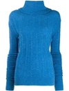 JACQUEMUS SOFIA RIBBED ROLL-NECK SWEATER