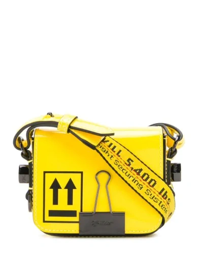 Off-white Baby Binder Clip Bag In Yellow