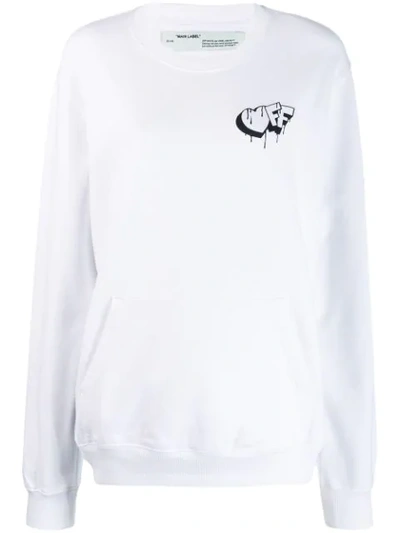 Off-white White Cotton Sweatshirt