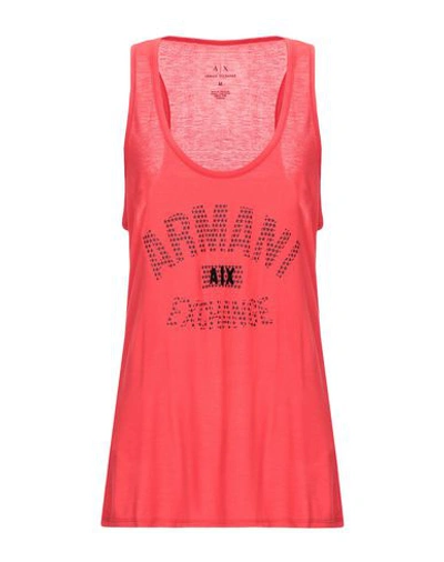Armani Exchange Tank Top In Red