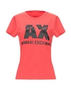 Armani Exchange T-shirts In Red