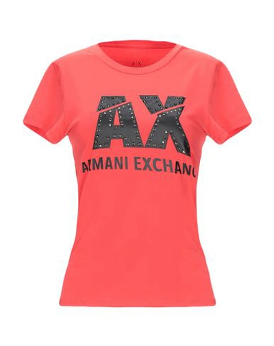 Armani Exchange T-shirts In Red