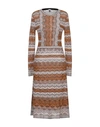M Missoni Knee-length Dress In Brown