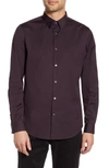 Theory Sylvain Slim Fit Button-up Shirt In Purple