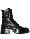 AMIRI double-buckle combat boots