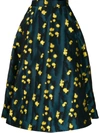 La Doublej Pussy Willow Circle Skirt In Blue