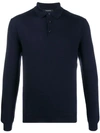 ERMENEGILDO ZEGNA LONG-SLEEVE POLO SHIRT