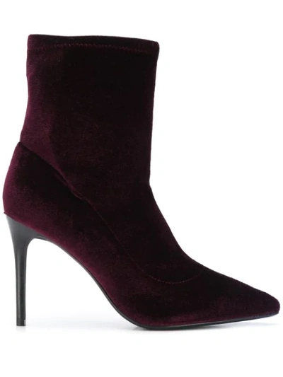 Kendall + Kylie Millie Ankle Boots In Red