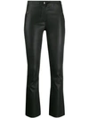 Arma Cropped Kick Flare Trousers In Nero