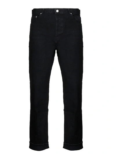 Saint Laurent Men's Black Cotton Jeans