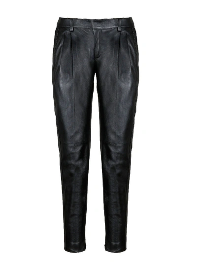 Saint Laurent Black Leather Pants