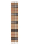 BURBERRY GIANT ICON CHECK CASHMERE SCARF,8018173