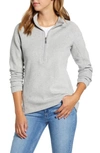 Tommy Bahama New Aruba Half Zip Pullover In Fossil Grey Heather