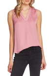 Vince Camuto Rumpled Satin Blouse In Fleur