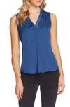 Vince Camuto Rumpled Satin Blouse In Cool Dusk
