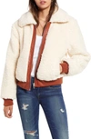 BLANKNYC FAUX SHEARLING CROP JACKET,34SM5213NDS