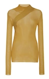 PETER DO SEATBELT RIBBED-KNIT MESH SWEATER,769443